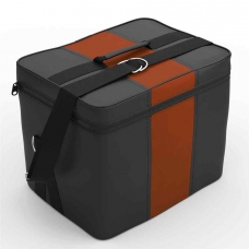 Арт.03-01-18-06-0012 Авто сумка-органайзер из эк.чёр.+эк.рыж., мод.ASEK-0110