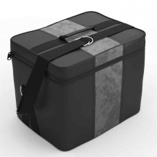 Арт.03-01-18-07-0003 Авто сумка-органайзер из эк.чёр.+ал.сер., мод.ASEK-0112